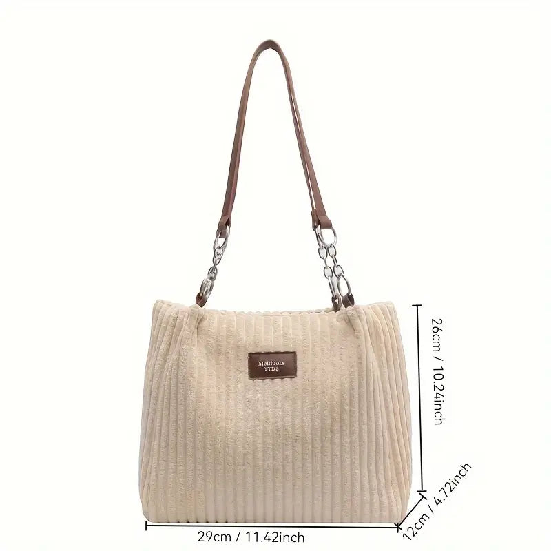 Jenna™ | Elegante Corduroy Tas