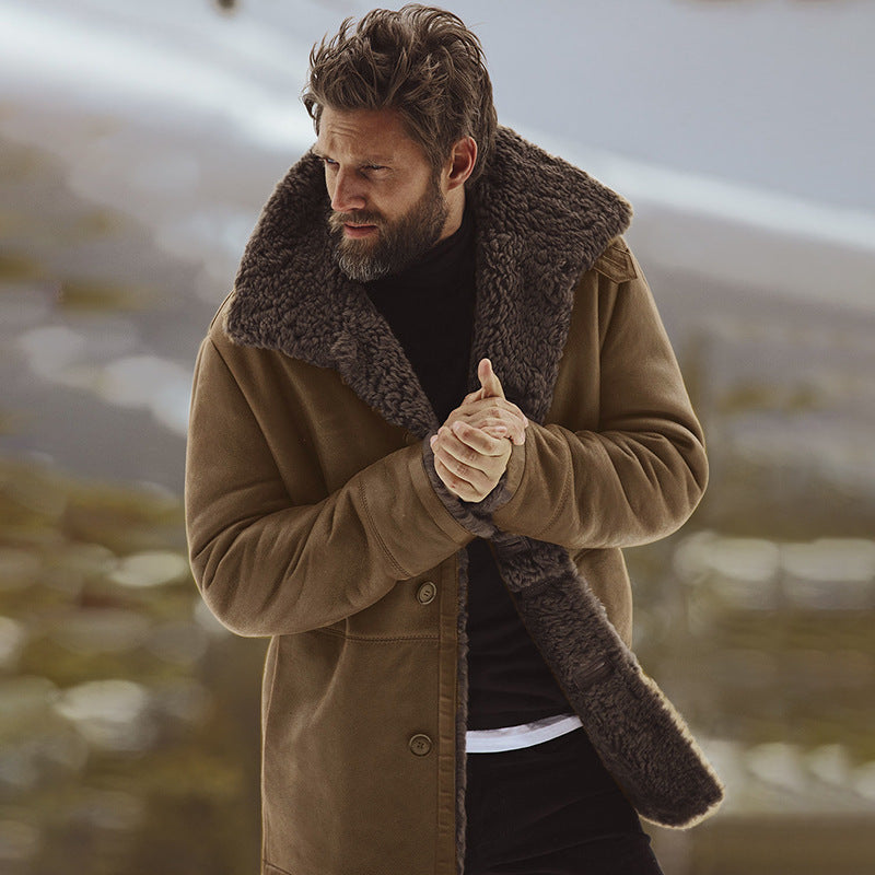 Steve | Warme Winterjas met Bontvoering