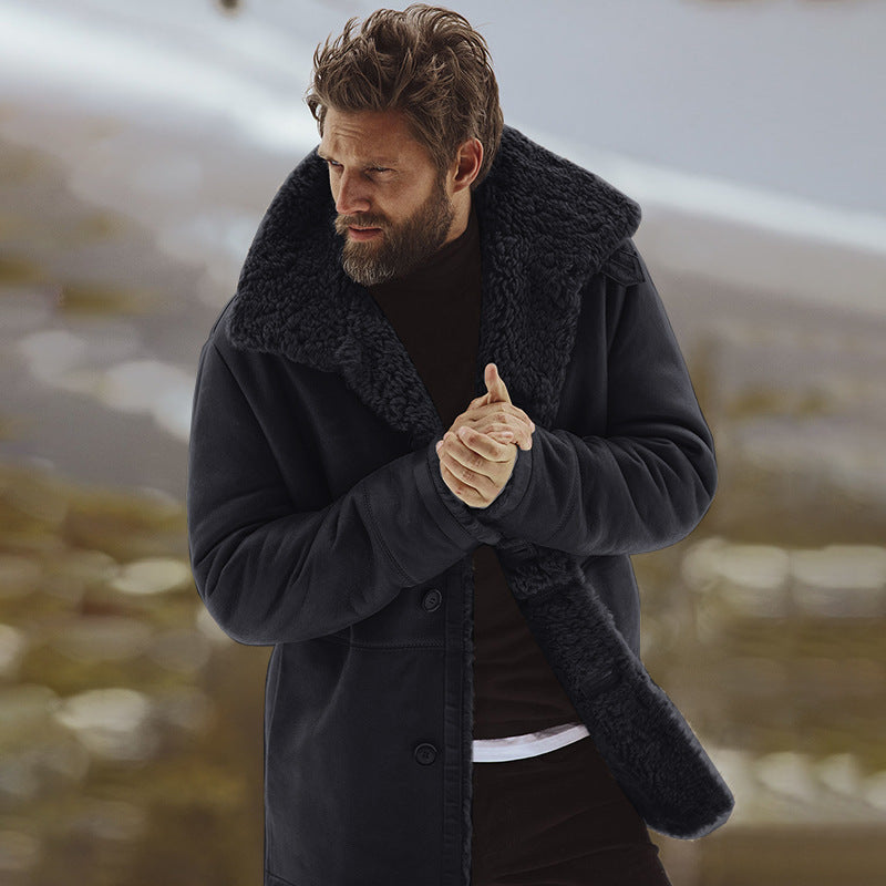 Steve | Warme Winterjas met Bontvoering