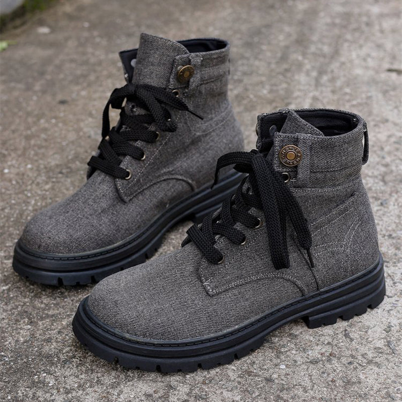 Elara | Veterschoenen van Denim voor Dames