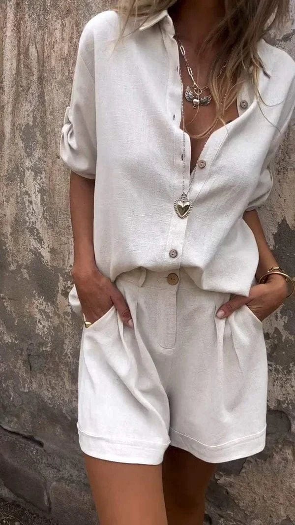 Ysanne™|Linnen en Katoenen Zomerset