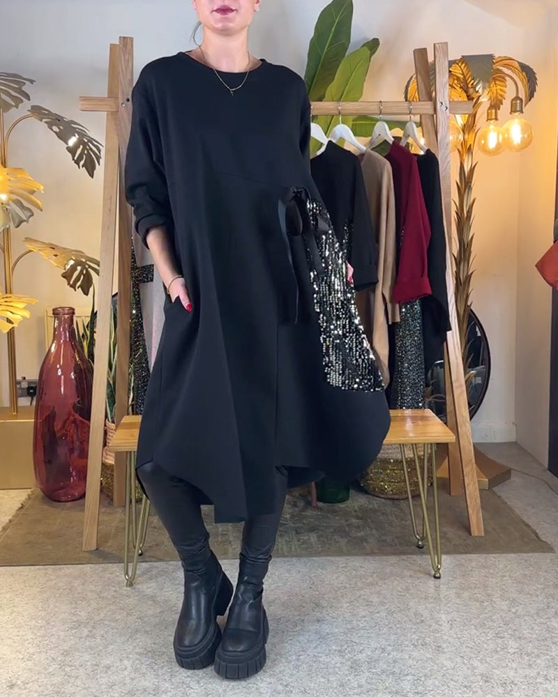 Lucia | Luxe Pailletten Maxi Jurk
