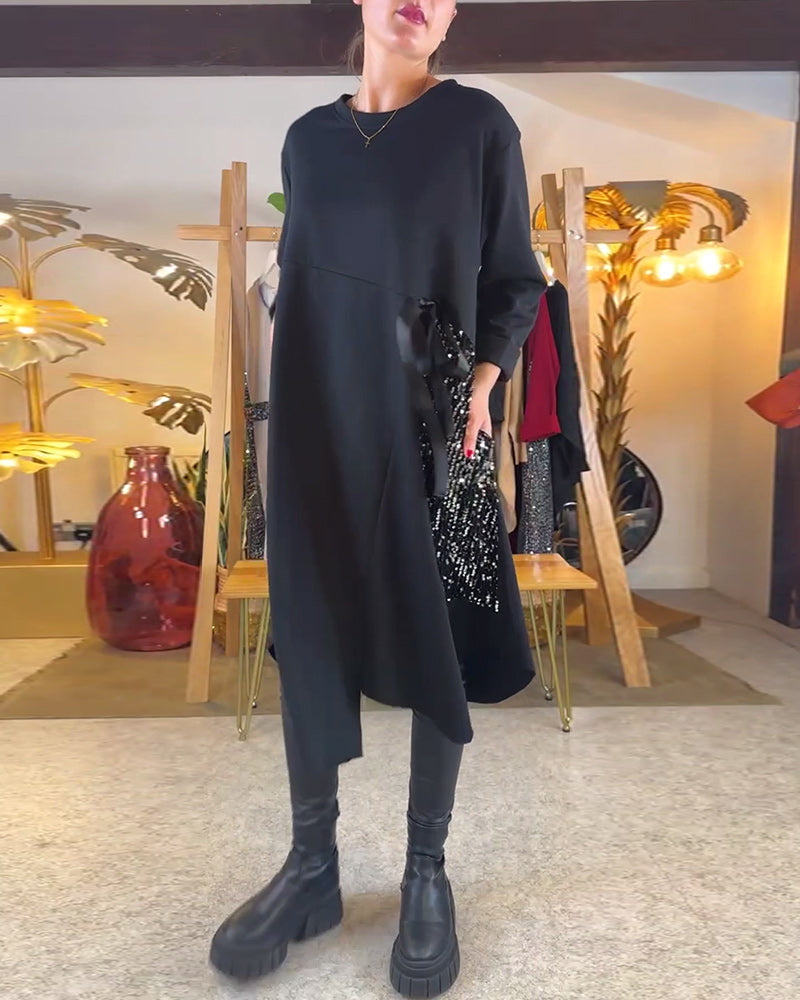 Lucia | Luxe Pailletten Maxi Jurk