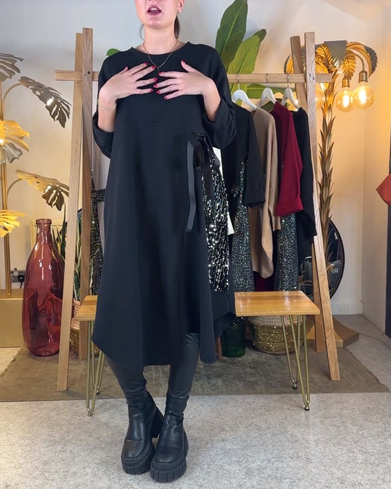 Lucia | Luxe Pailletten Maxi Jurk