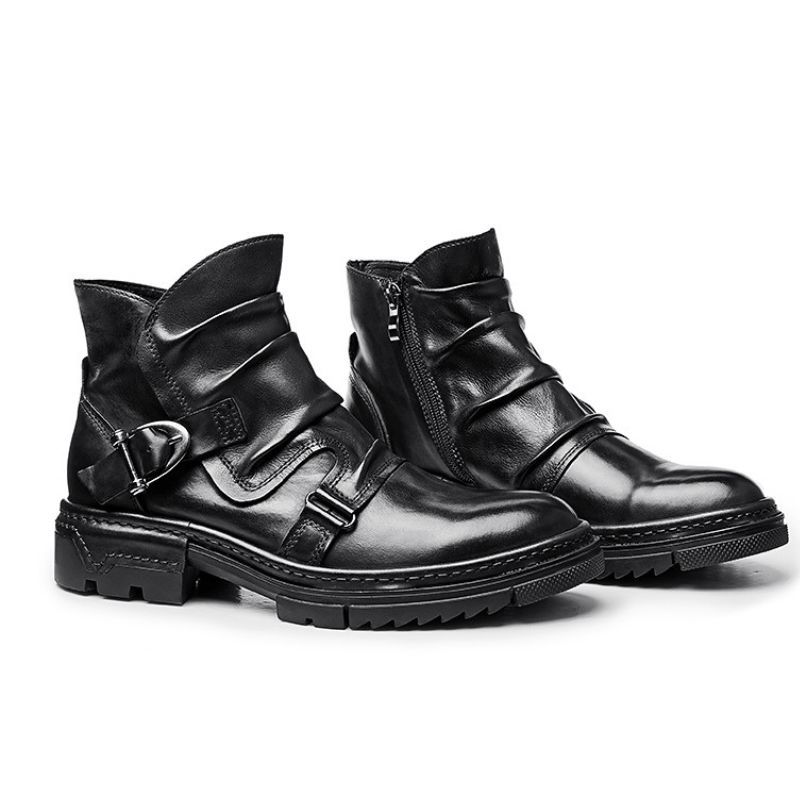 Michael | Leren Biker Laarzen