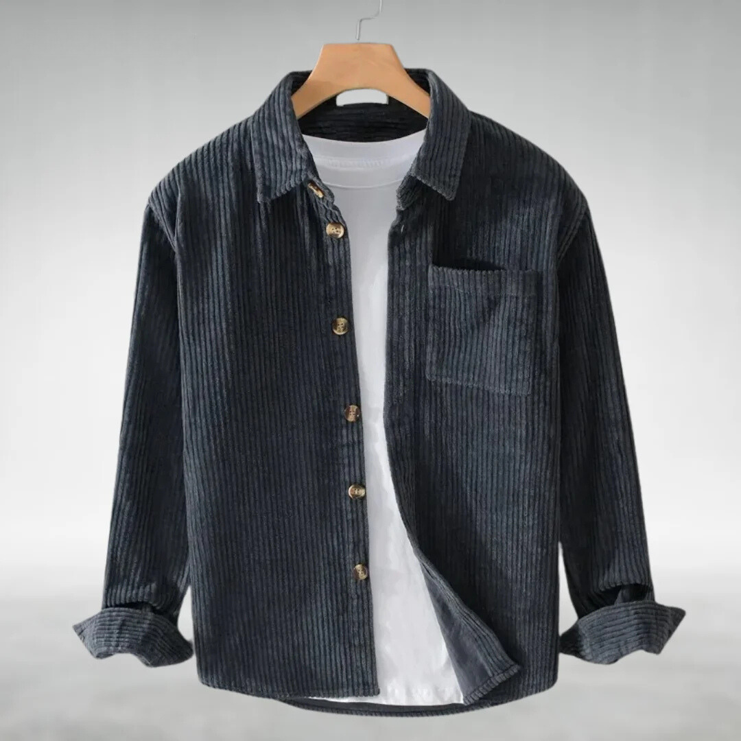 Bas™ - Corduroy Overhemd met Knoopsluiting