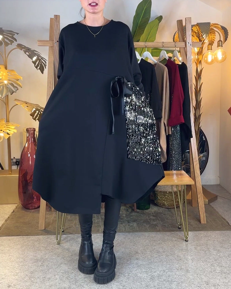 Lucia | Luxe Pailletten Maxi Jurk