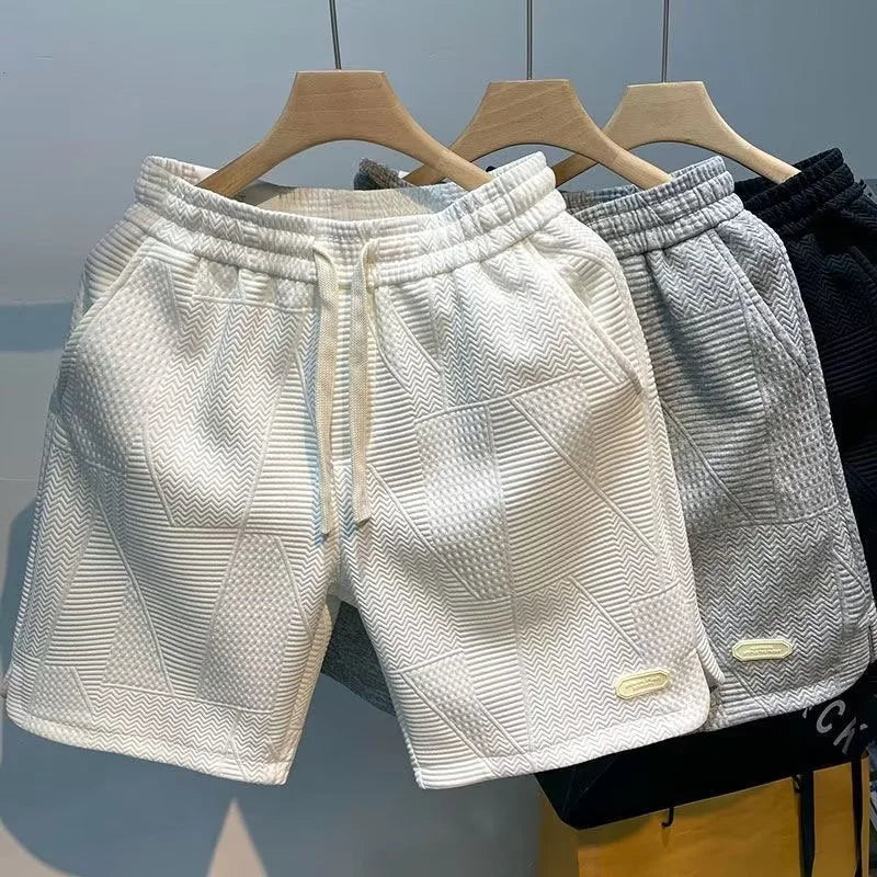 Carlo - Elegante Herringbone Shorts voor Heren