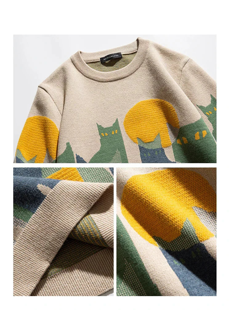 Luna™ | Trui met Maan Kat Design
