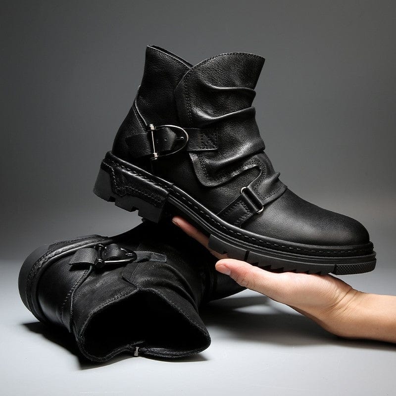 Michael | Leren Biker Laarzen