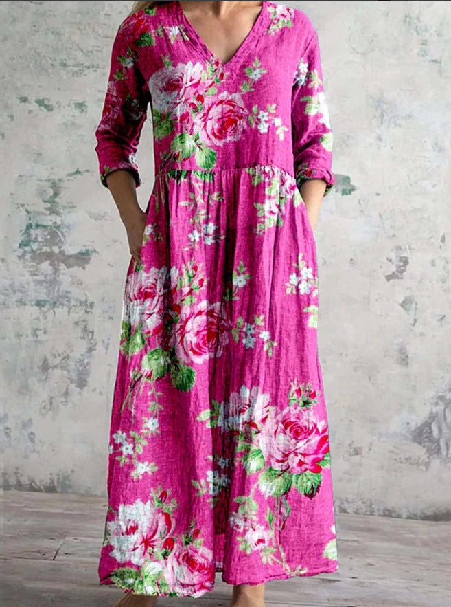 Aliyah™ - Stijlvolle Bloemen Jurk