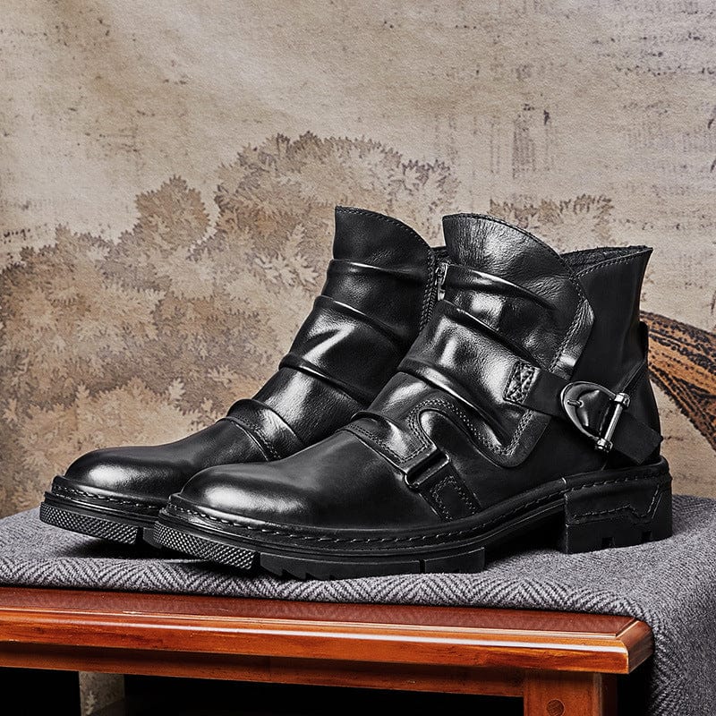 Michael | Leren Biker Laarzen