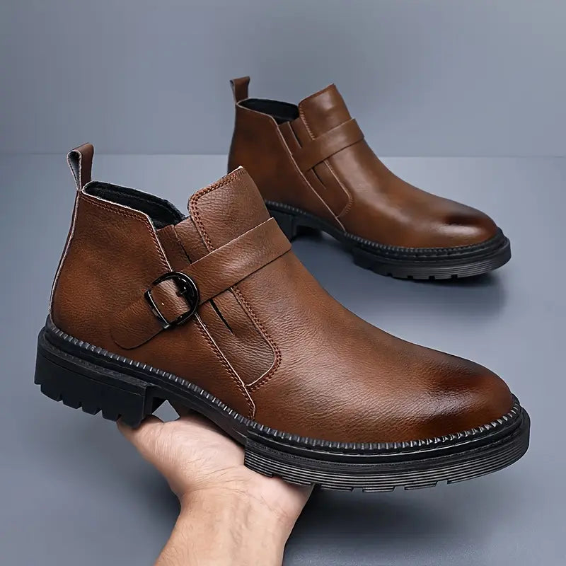 Mick | Leren Ranger Stijl Herenschoenen
