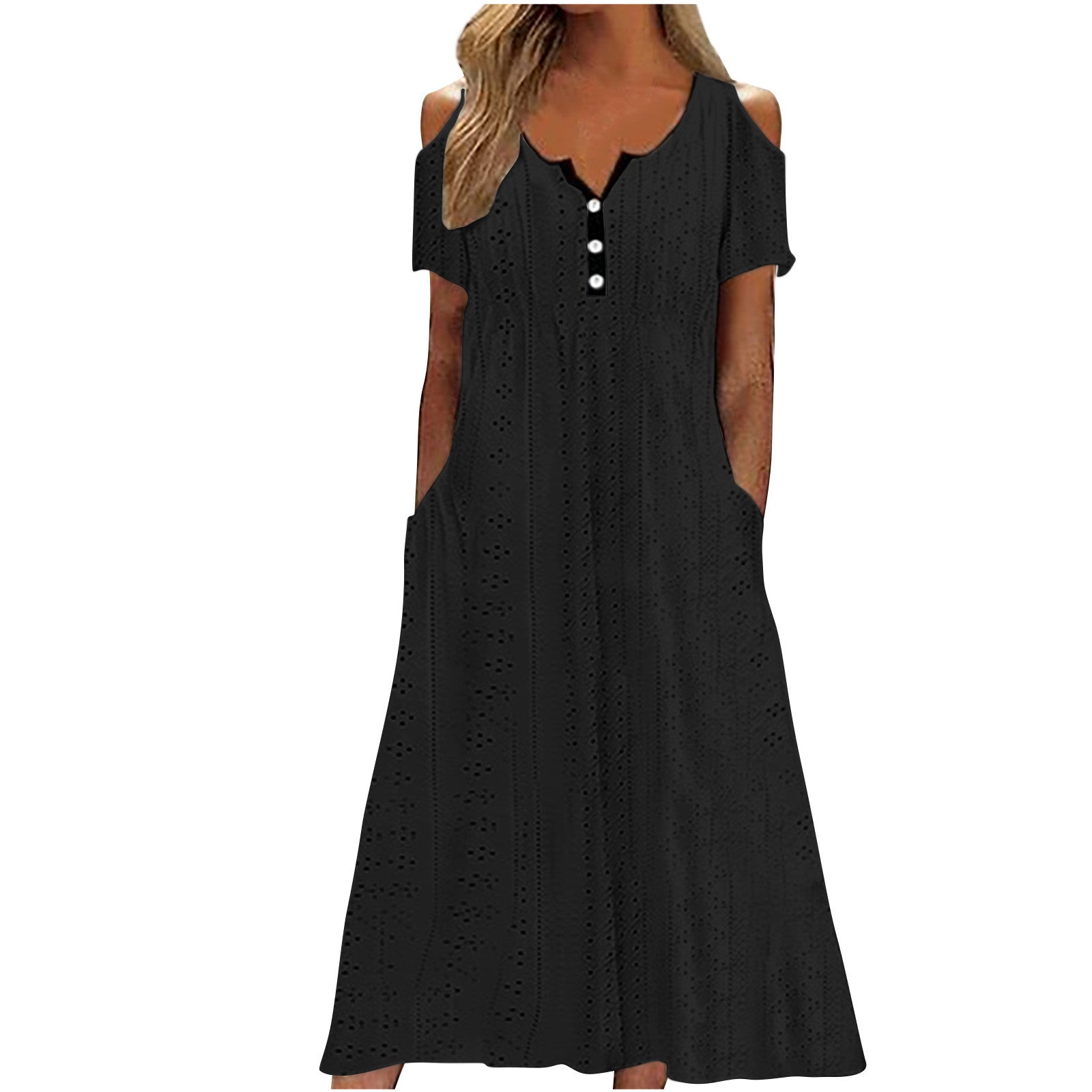 Lola™ - Elegante Zomerjurk met Knoopdetails