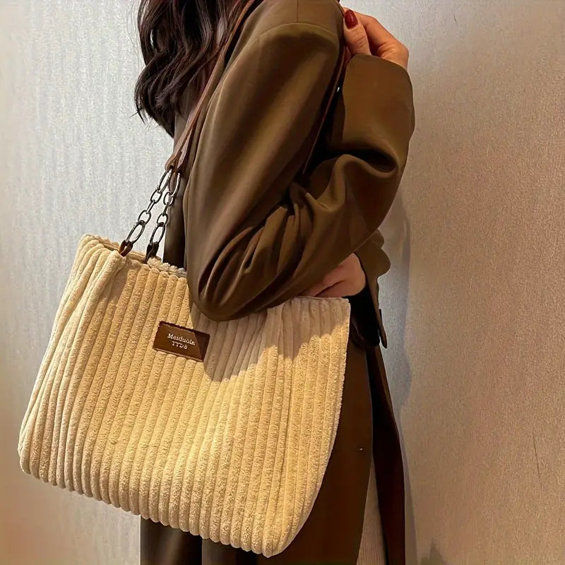 Jenna™ | Elegante Corduroy Tas