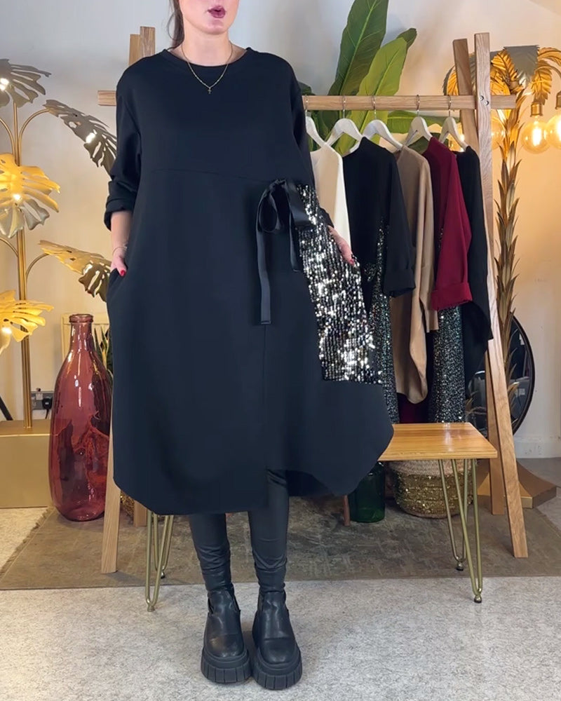 Lucia | Luxe Pailletten Maxi Jurk