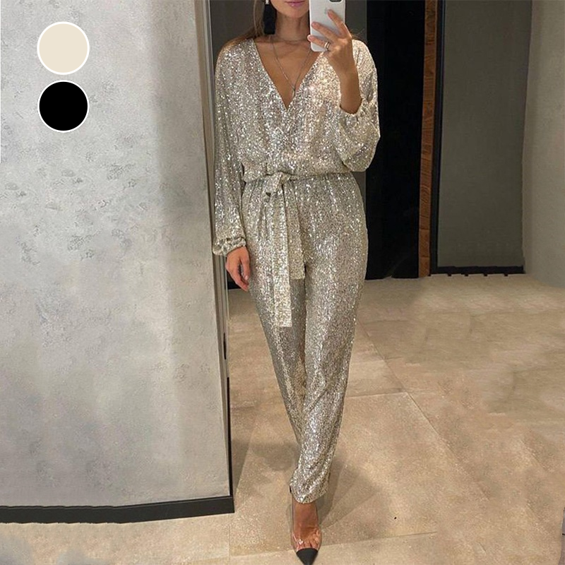 Ivonne | Schitterende Pailletten Jumpsuit