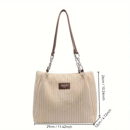 Jenna™ | Elegante Corduroy Tas