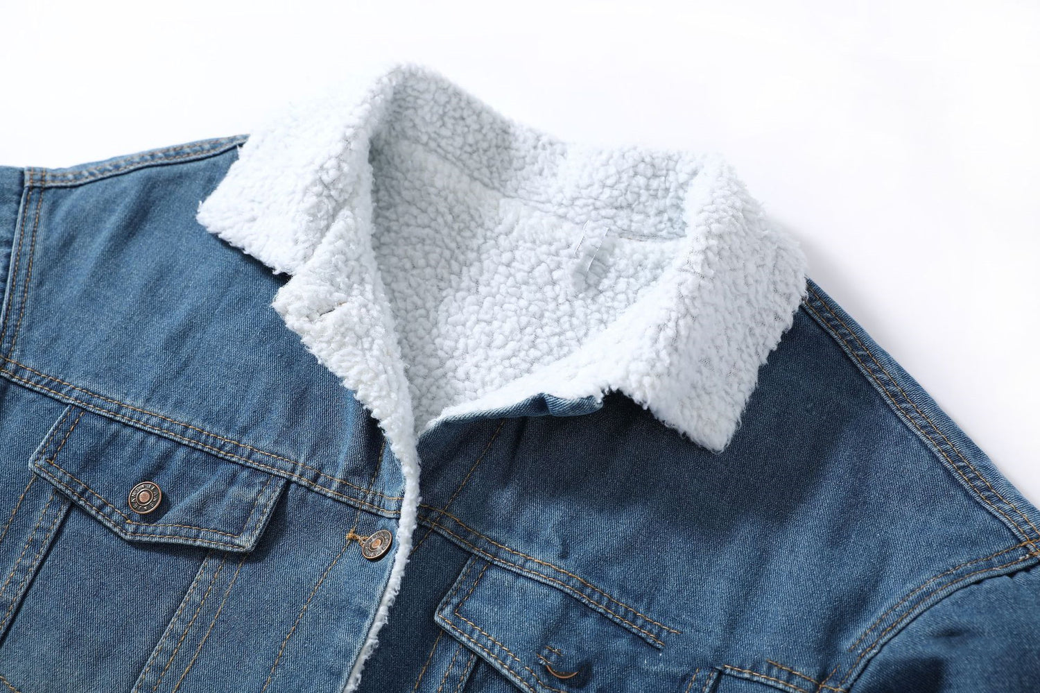 Lena | Denim Jas met Wolvoering voor Dames