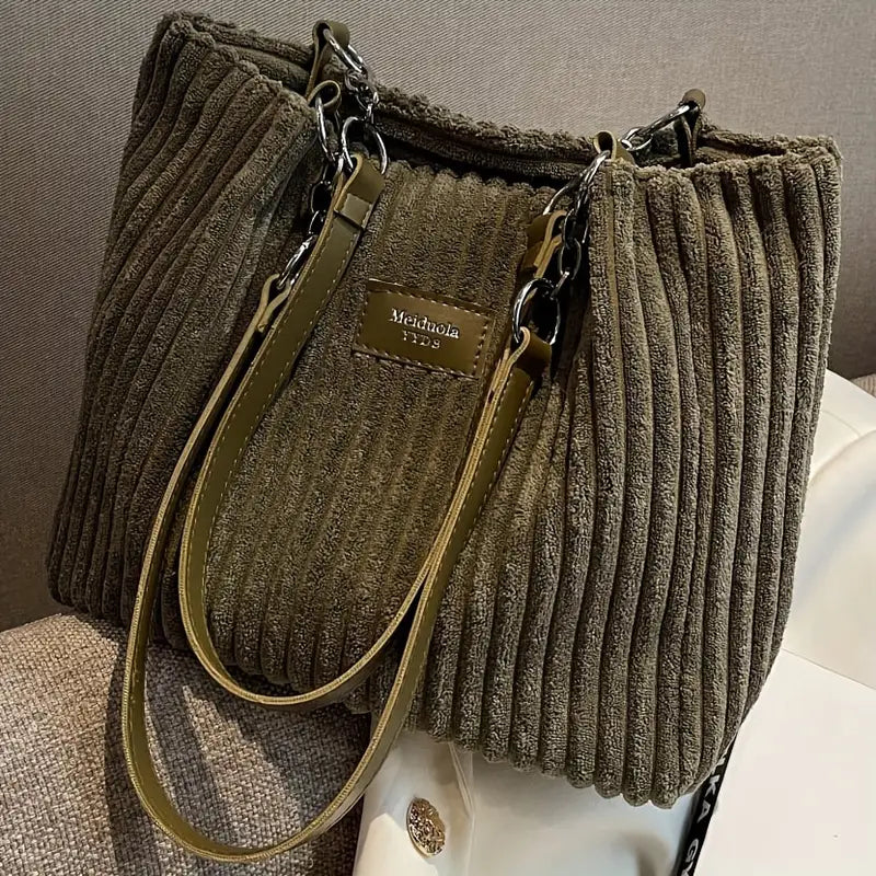 Jenna™ | Elegante Corduroy Tas