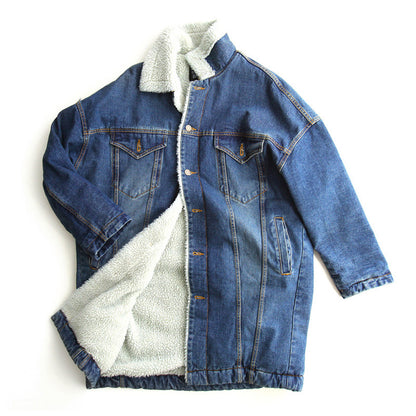Lena | Denim Jas met Wolvoering voor Dames
