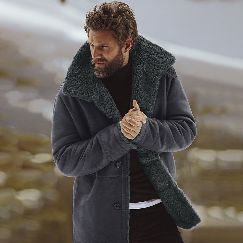 Steve | Warme Winterjas met Bontvoering