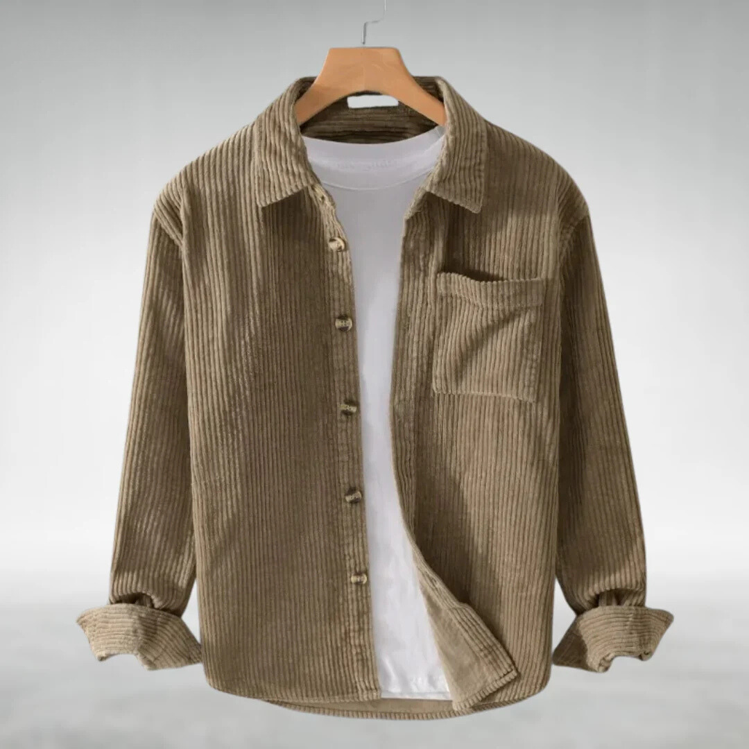 Bas™ - Corduroy Overhemd met Knoopsluiting
