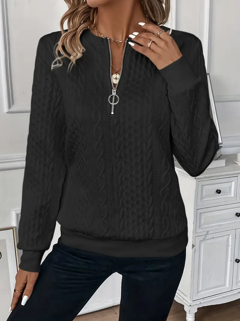 Lina™ | Elegante Sweater met Ritssluiting