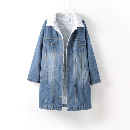 Lena | Denim Jas met Wolvoering voor Dames