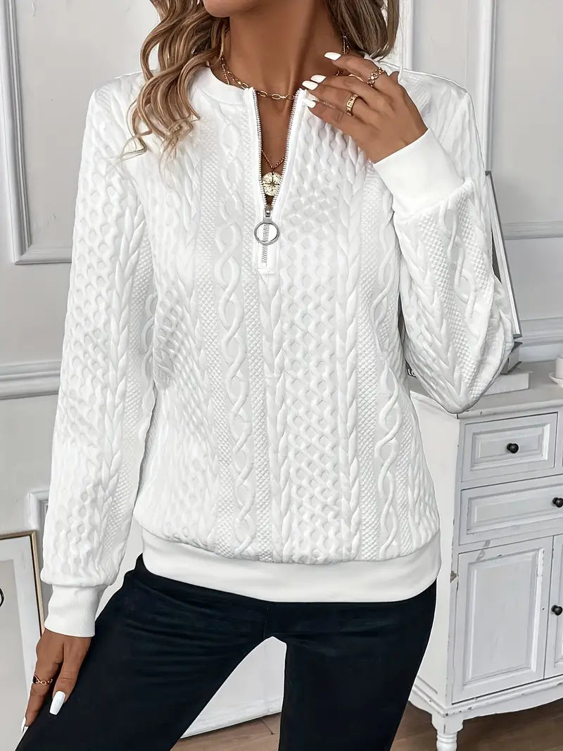 Lina™ | Elegante Sweater met Ritssluiting