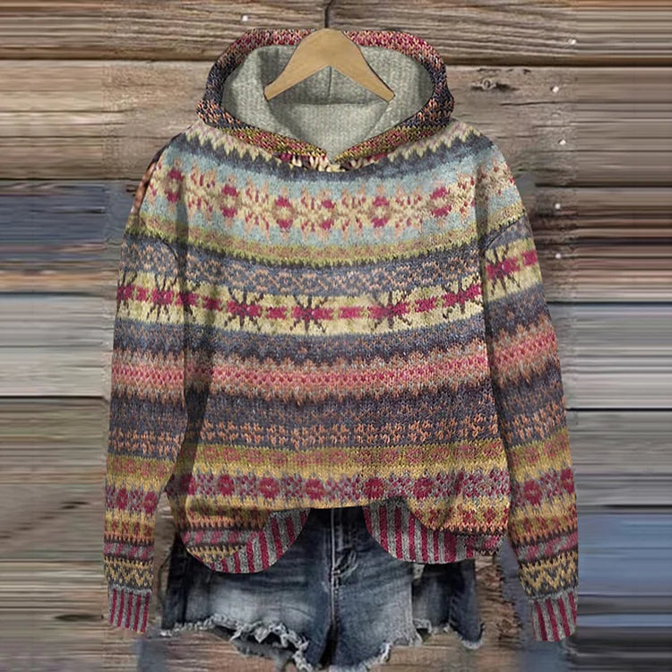 Pauline™ - Gebreide Vintage Hoodie