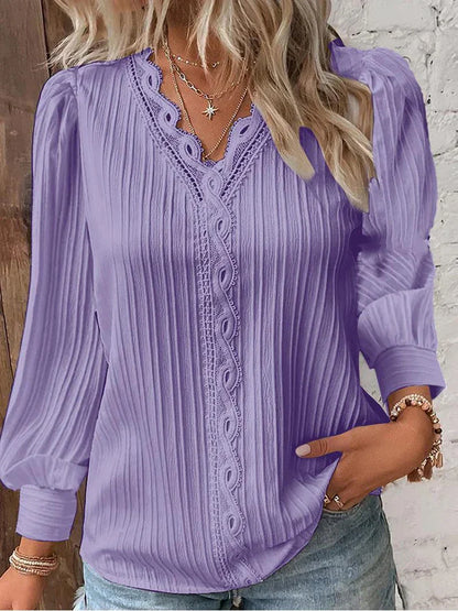 Jezel | Blouse met Kantdetails