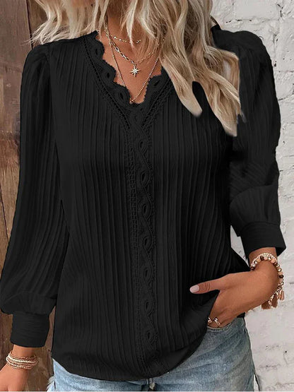 Jezel | Blouse met Kantdetails
