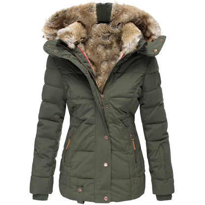Aisa™ - Warme Winterjas met Bontvoering