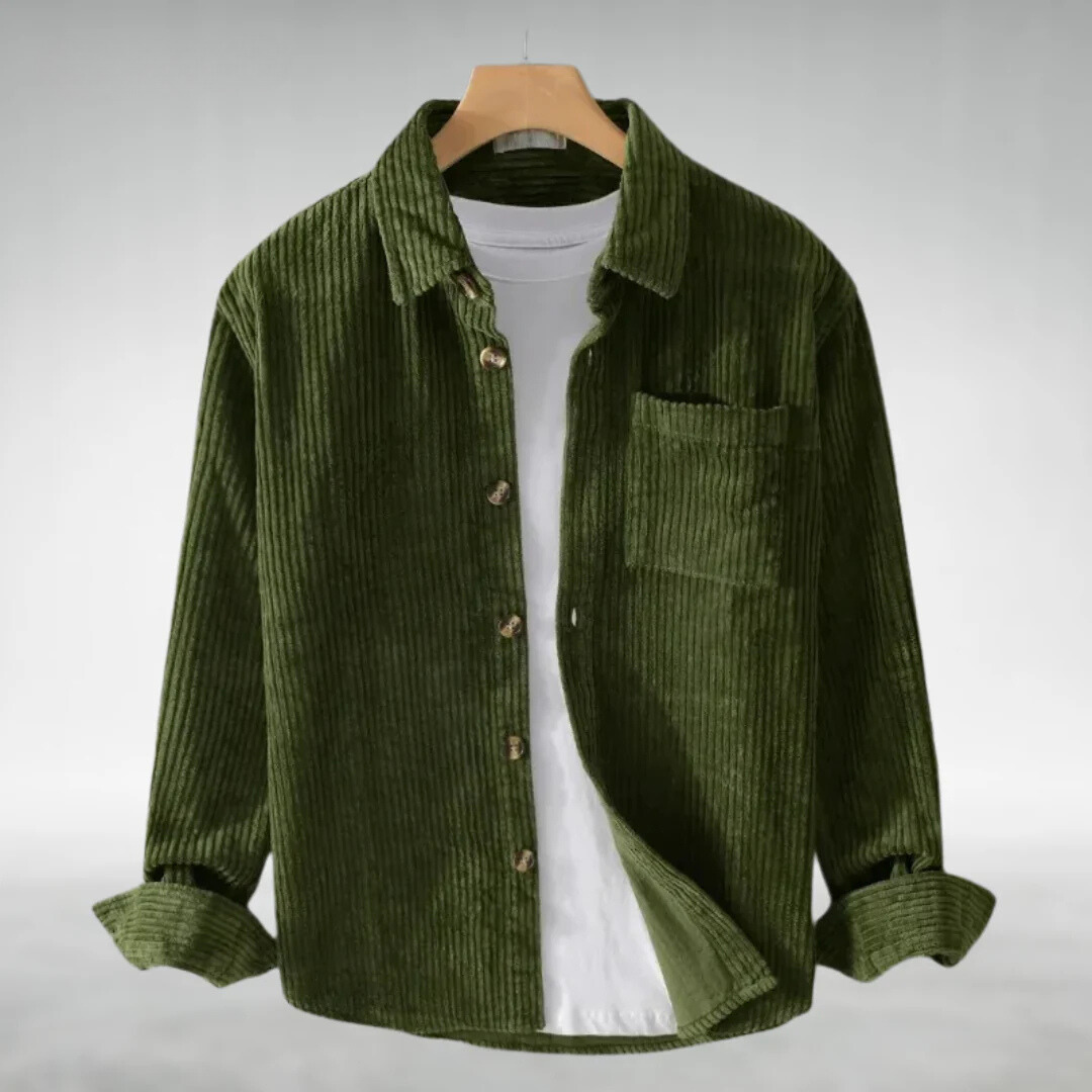 Bas™ - Corduroy Overhemd met Knoopsluiting