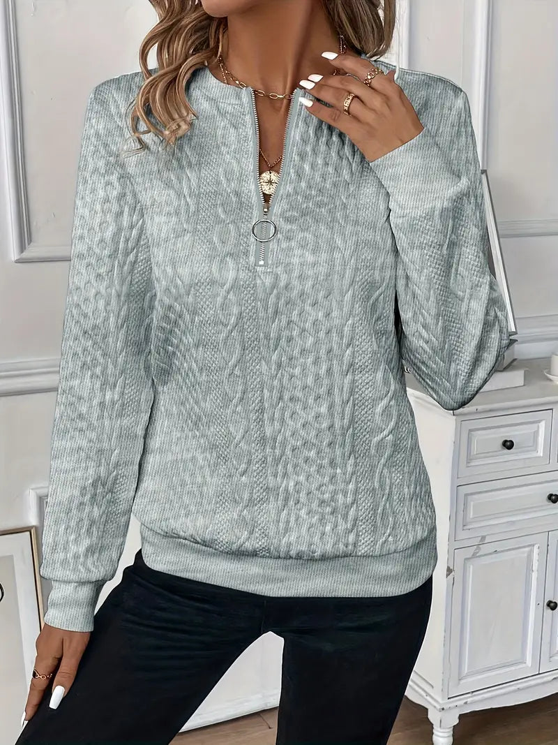 Lina™ | Elegante Sweater met Ritssluiting