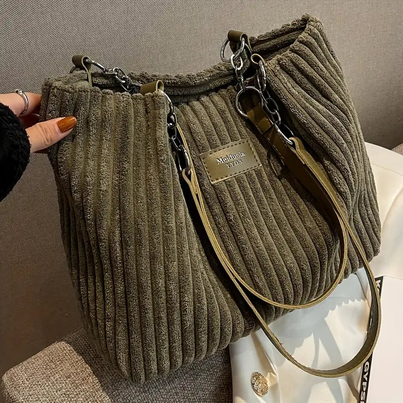 Jenna™ | Elegante Corduroy Tas