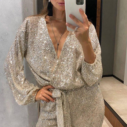 Ivonne | Schitterende Pailletten Jumpsuit