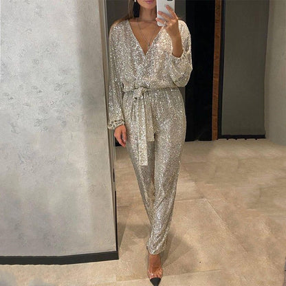Ivonne | Schitterende Pailletten Jumpsuit